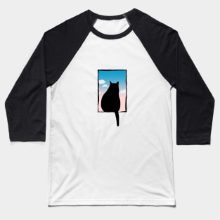 Cat view Baseball T-Shirt